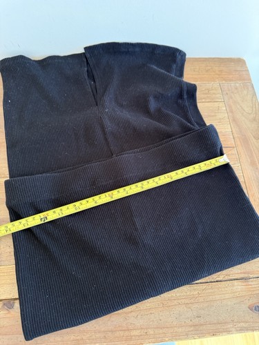 Cotton On Ribbed Midi Skirt Size M Womens Black Stretch Casual Rib Knit Knitted - Picture 15 of 24