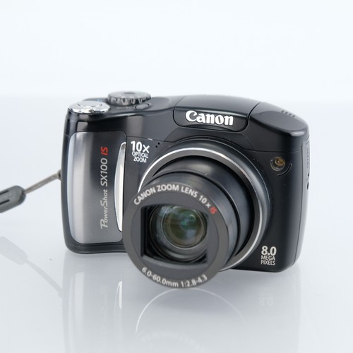 Canon PowerShot SX100 IS 8.0MP Digital Compact Camera 10x Optical Zoom Digicam - Picture 2 of 9