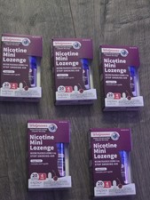 Walgreens Nicotine Mini Lozenge 4mg Cherry 20 Ct 03/27  5 PK 120 peices