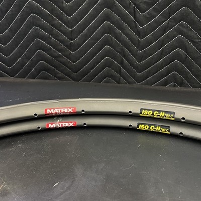 Matrix ISO C-II 700c Clincher Rims - 32H - Used