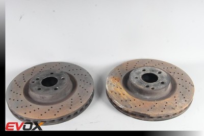 FRONT SET BRAKENETIC Sport Cross Drilled Brake Rotors EVO X 10 BNS46076.CD