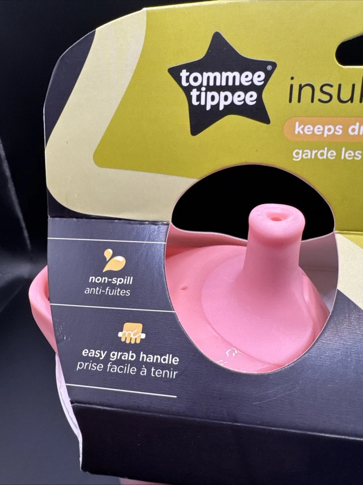 Tommee Tippee Aislado Sportee Sippy Tazas 9oz, 12m+ Paquete de 2. Rosa y Azul.Sin BPA Foto 3 de 4