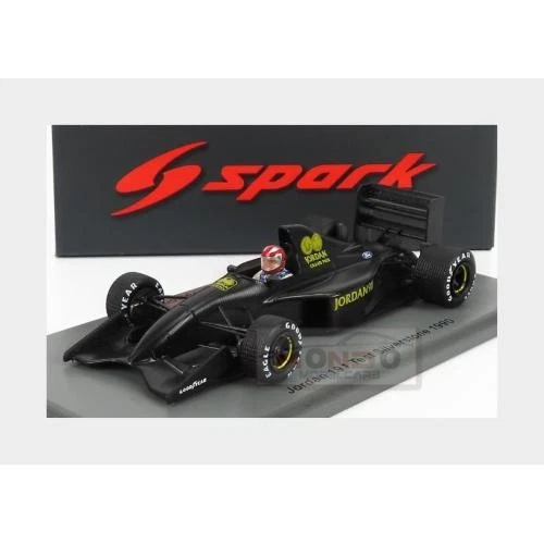 1:43 SPARK Jordan F1 191 #0 Prueba Silverstone 1990 J. Watson Negro Modelo S8076 Foto 2 de 2