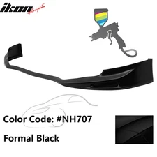 Fits 11-14 Acura TSX Painted #NH707 Black Front Lower Bumper Lip Spoiler PU