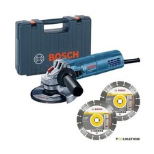 Meuleuse d'angle BOSCH PROFESIONNAL 800W - 125 mm + 2 disques diamants + coffret