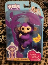 Genuine Original WowWee Fingerlings Baby monkey Purple Mia Pet Toy Interactive