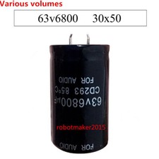Various volume 2Pins 6800uf 6800mfd 63V 30 50 35 50 Electrolytic Capacitor CD293