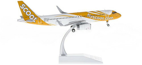 Scoot  A320―200 スケール1:200 JC Wings Scoot Singapore for Airbus A320 9V-TRN 1/200