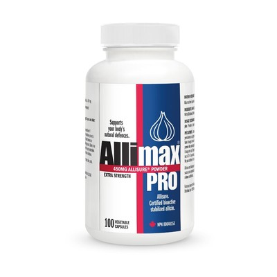 Allimax Pro 450mg 100 Vegicaps. Allicin Garlic Supplement to Support Your Bod...