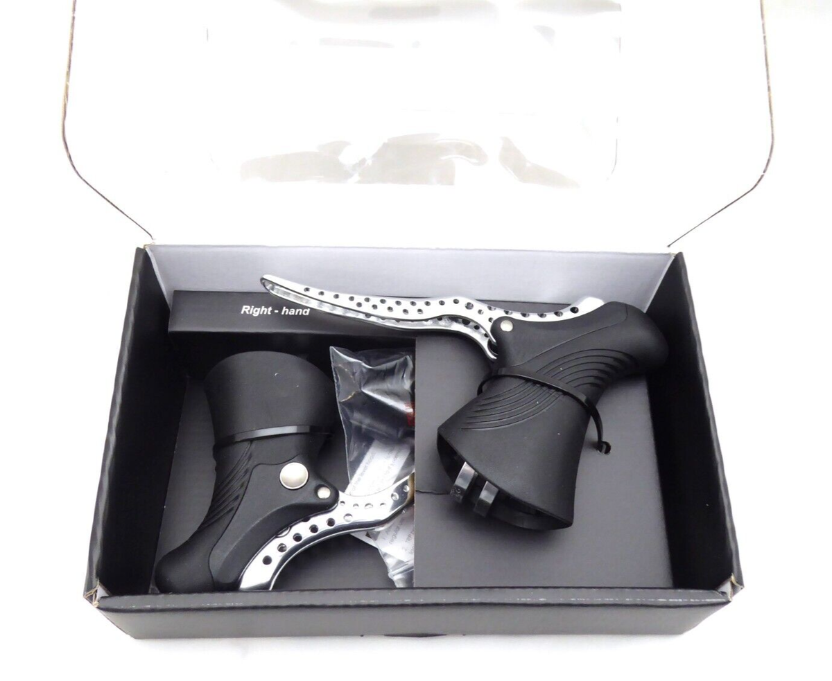 TRP RRL-SR Road Brake Levers Silver Black Drillium Single-Speed
