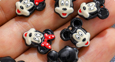 40Pcs miceky minnie 3D Charm bracelet necklace Pendant DIY Jewelry Making