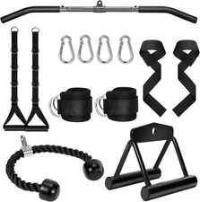 Cable Machine Attachments Set LAT Pulldown Attachment Weight Machine Accessories