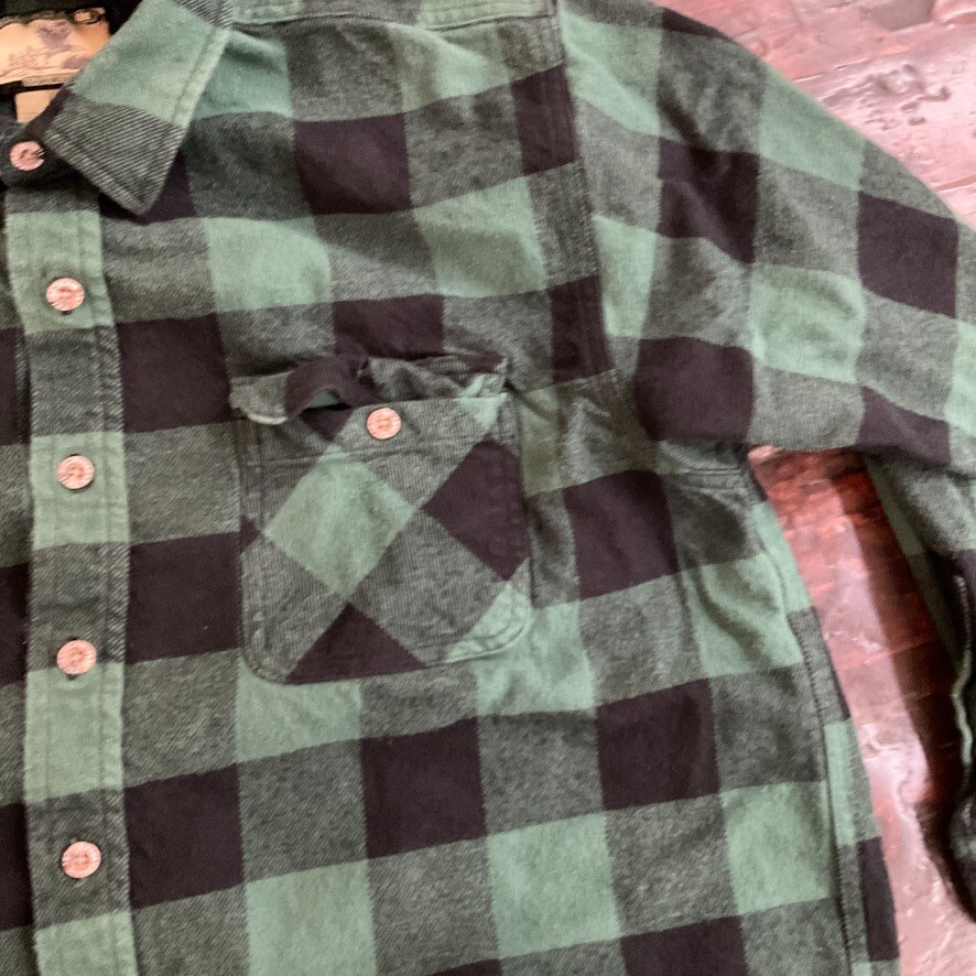 Field & Stream Men's Lumberjack Plaid Flannel Shirt Green Field & Stream Men's Lumberjack Plaid Flannel Shirt Green