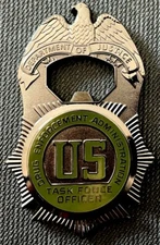 DEA - Drug Enforcement Administration Task Force Offr TacticalBLACK coin opener