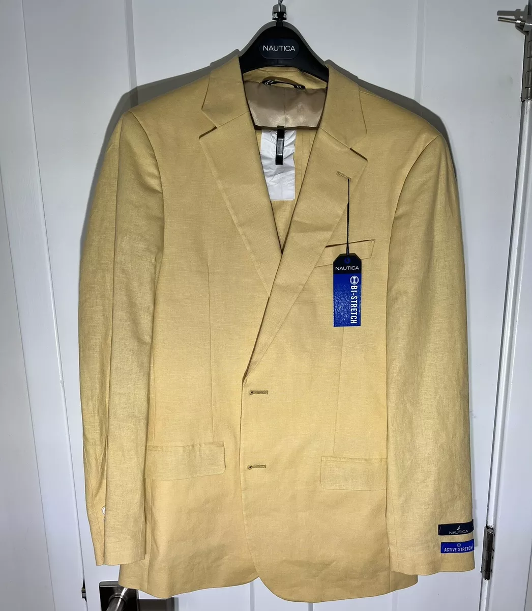 Linen cotton store blend suit