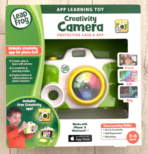 Leap Frog Creativity Camera and Protective Case w/App for iPhone 4,4s,5,5s,SE,5c - Picture 1 of 2