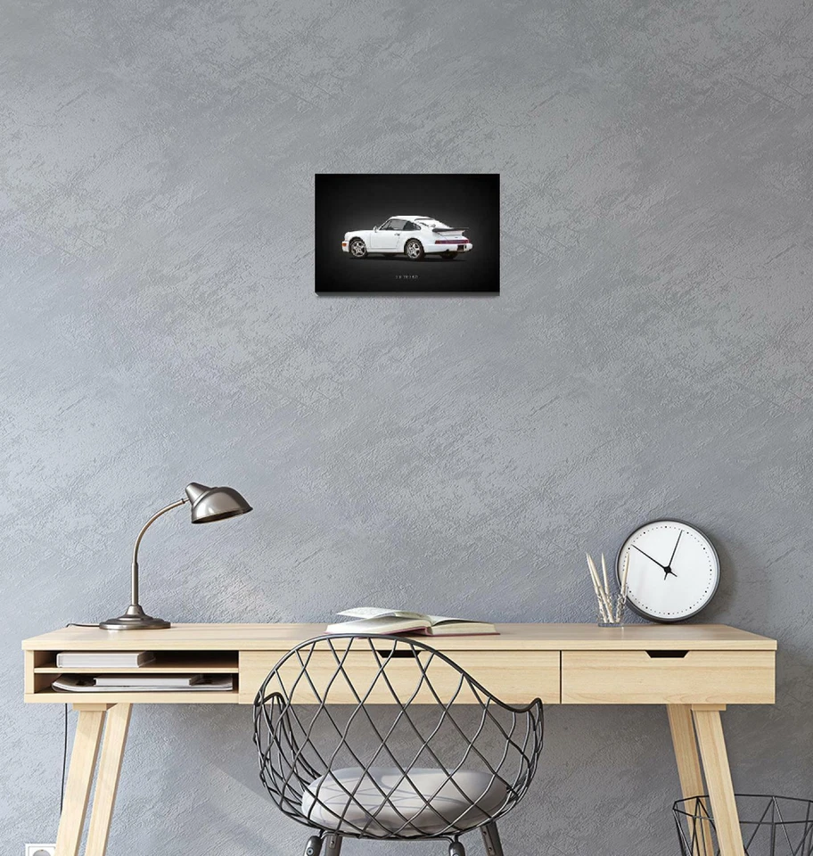Arte en Lienzo - 911 Turbo Tipo 964 Mínimo Rendimiento Moderno Arte en Coche, 3 Tamaños Foto 2 de 4