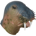 Adult Walrus Elephant Seal Sea Lion Ocean Marine Animal Costume Latex Mask
