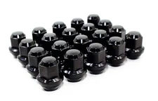 20 12x1.5 19mm Hex Black OEM Factory Style Acorn Ford Fusion Focus Lug Nuts 