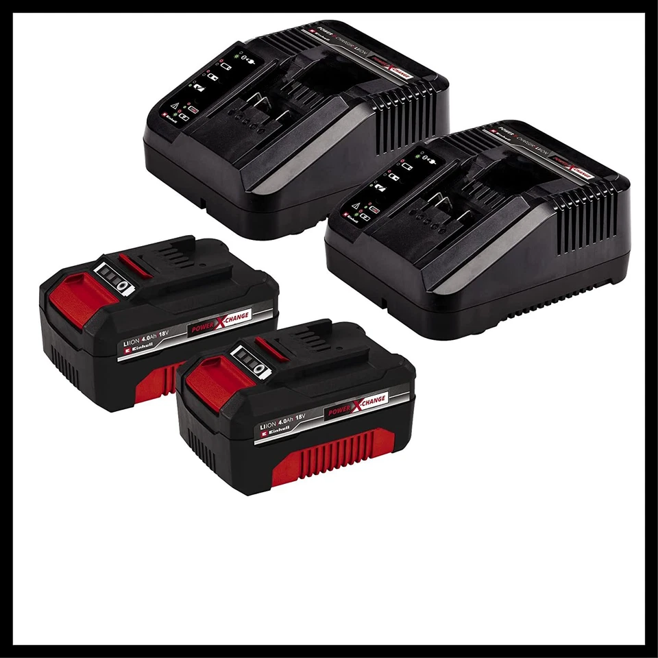 Einhell Akku-Rasenmäher GE-CM 43 Li M Kit (2x4,0Ah) PXC 63 L Korb 43cm Schnitt - Bild 3 von 4