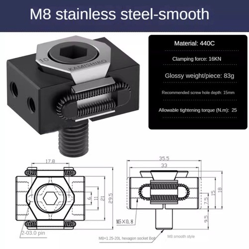 OK Fixture Multi-station CNC Skewed Wedge Expanding Clamping Block Vise - Picture 10 of 10