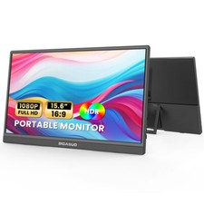 Portable Monitor, 15.6'' FHD 1080P USB-C HDMI Travel Laptop Monitor, HDR IPS Ult
