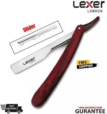LEXER LONDON BRAUN BARBER SALON STRAIGHT CUT HALS RASUR RASIERER RASOIRS RASOI + GRATIS ETUI