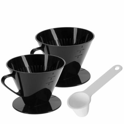 Westmark Set 3tlg., 2 Kaffeefilter Four + Kaffee-Dosierlöffel für 6 gr., 11 cm;2