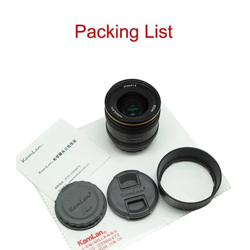 US KamLan 21mm F1.8 Wide Angle APS-C Manual Focus Lens for Fuji FX Mount Camera - Image 4 of 4