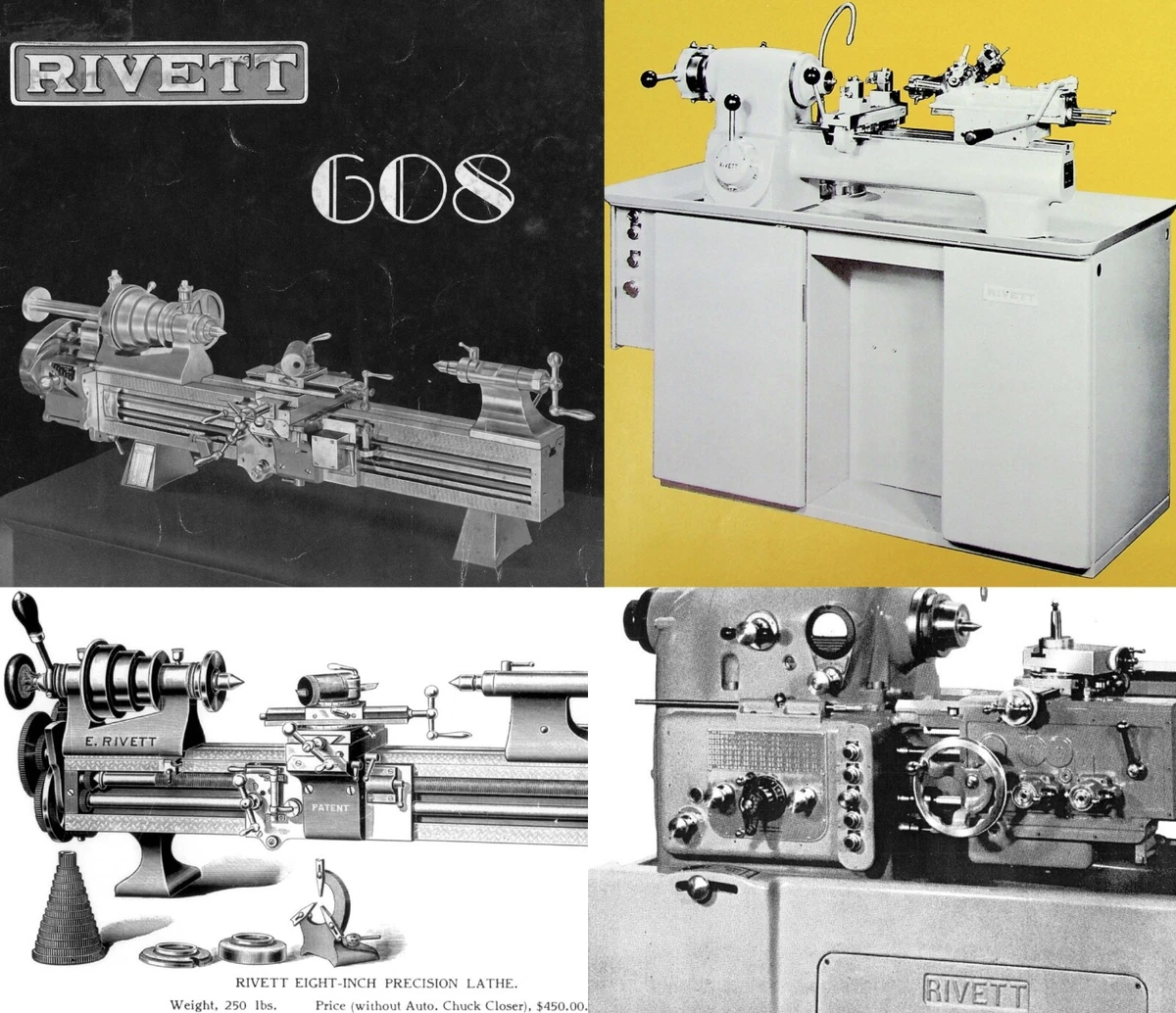 Rivett Lathes ~ Catalogs *Digital Scans* PDF ~ Manuals Huge resource collection