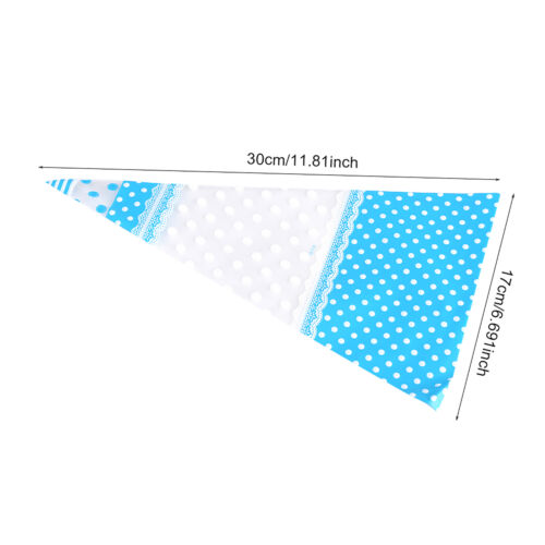 50 Packs Clear Cone Shaped Treat Popcorn Bags