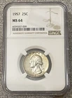 1957 Washington Quarter NGC MS64