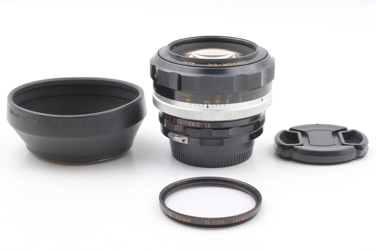 ★美品★ニコン Nikon NIKKOR SC Auto 55mm F1.2 Near MINT w/ Hood ] Nikon Nikkor-S.C Auto 55mm f1.2 Non ai