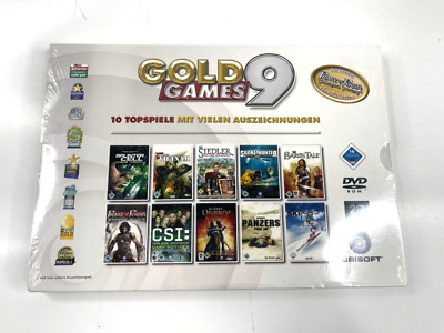 PC Spiele Sammlung DVD Rom Gol Games 9 mit 10 Top Spielen Big box Neu
