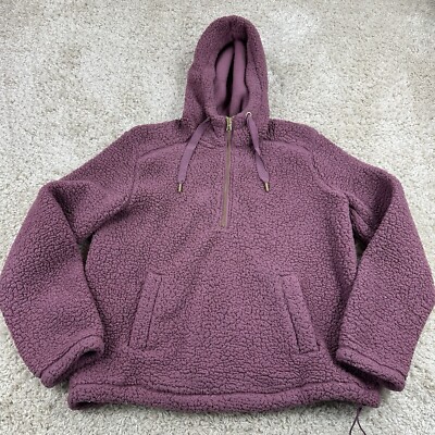 Old Navy Active Womens Medium Crop Sherpa Long Sleeve