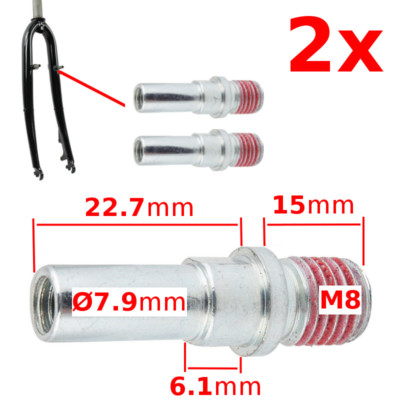 Pivot M8 Pour Patin De Frein à Tige Cantilever - Vis Fixation Vélo VTT Fourche (générique)