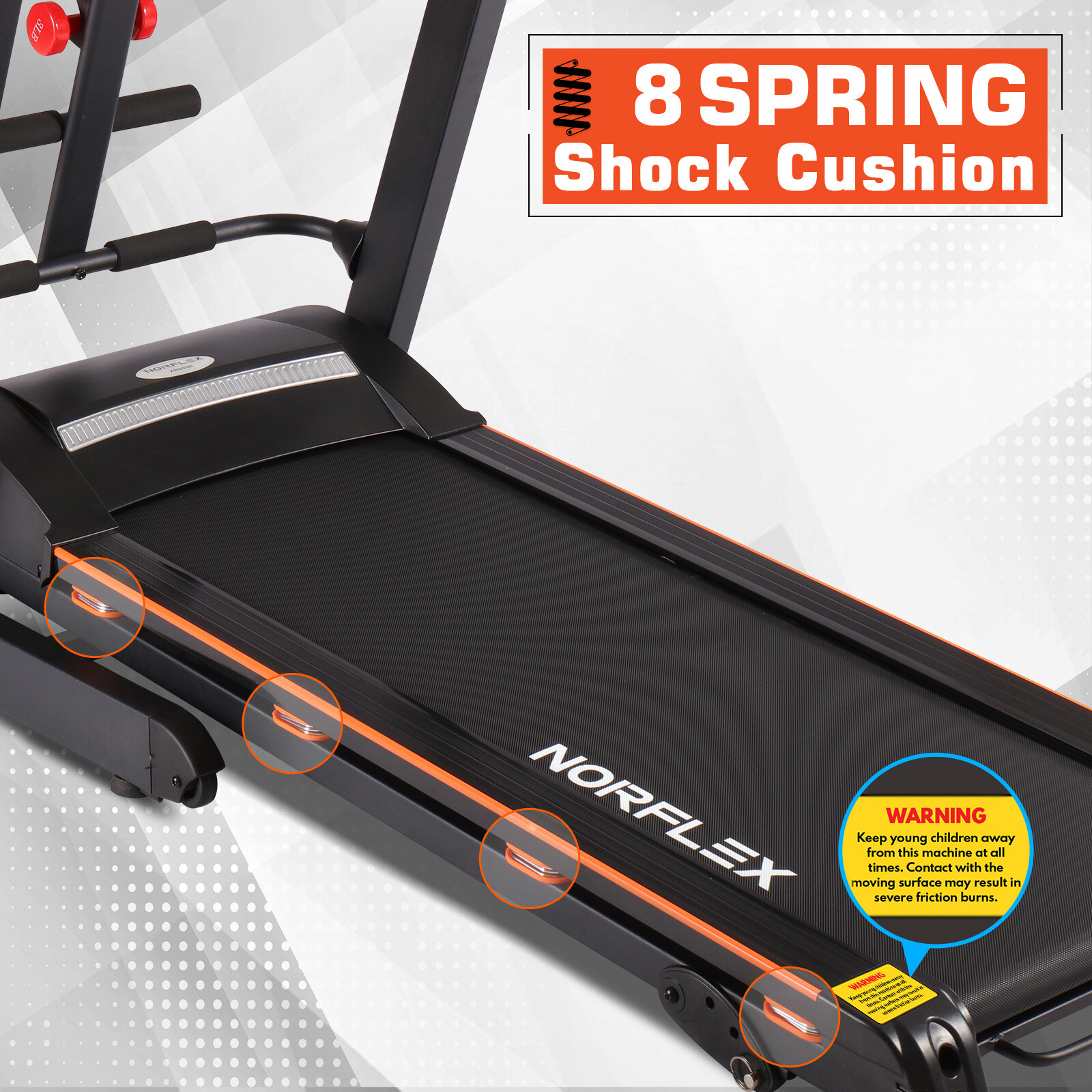 NORFLEX Electric Treadmill Home Gym Exercise Machine Fitness Equipment