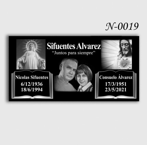 12x24x0.45 inch Human Headstone, Tombstone, Grave Marker, Diamond Engraved - Picture 10 of 24