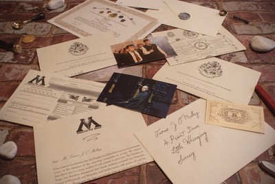 Harry Potter PERSONALISED PACK (Acceptance Letter, Diploma, Wand Permit ...