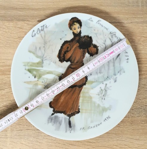 Piatto da parete Limoges Fr. Ganeau piatto decorativo piatto da collezione po... - Foto 5 di 5
