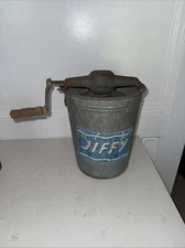 Vintage Metal Jiffy Hand Cranked Ice cream Maker