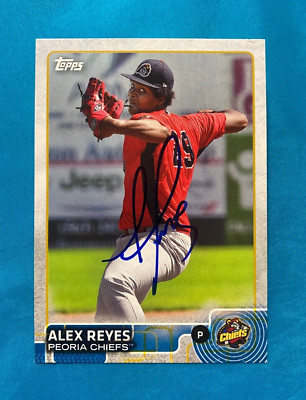 Alex Reyes Rookie Card 2015 TOPPS PRO DEBUT ALEX REYES CARDINALS SIGNED AUTO ROOKIE CARD #195 ...