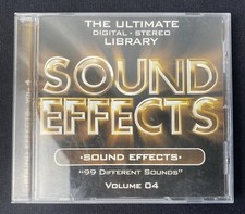 Sound Effects Vol 4 Ultimate Digital Stereo Library 99 Sounds Audio CD 2005
