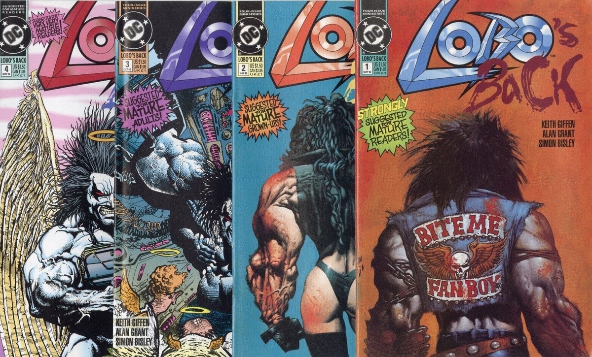 サイモン・ビズレー SIMON BISLEY LOBO アメコミ ８冊セット 1992) LOBO'S BACK #1-4 COMPLETE SET! SIMON BISLEY ART! 1 2 3