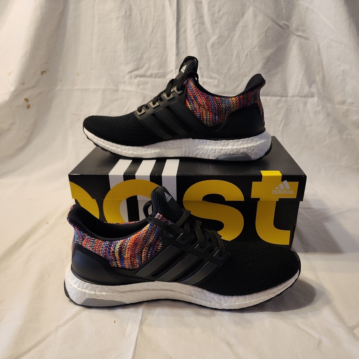 Size 8 - Mi Adidas UltraBoost Rainbow Black | eBay