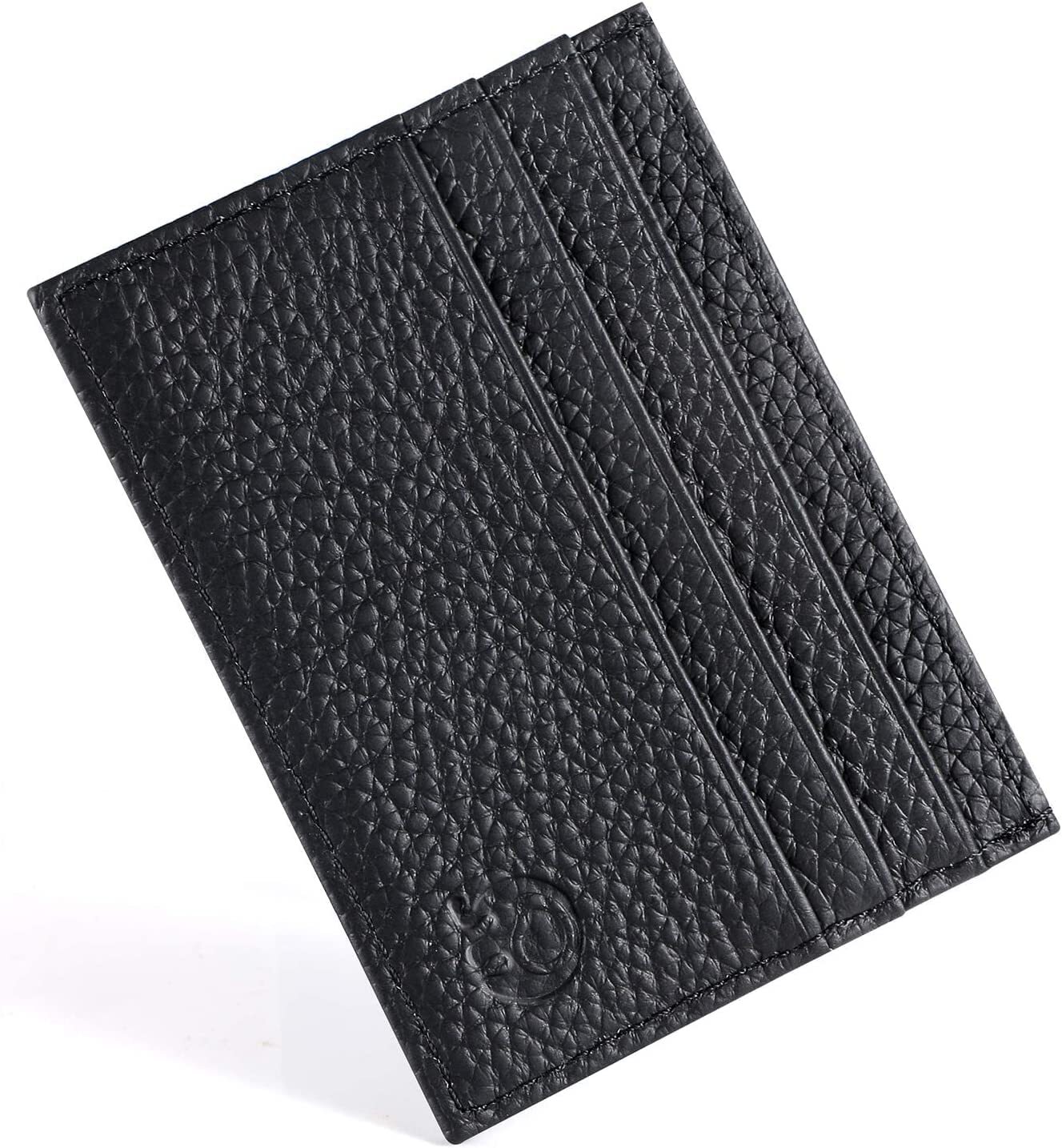 Slim RFID-Blocking Leather Credit Card Holder Wallet  -image
