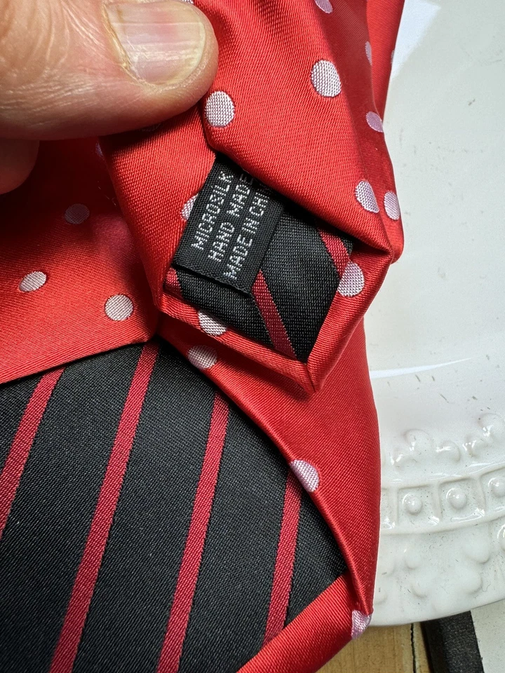 NWT Polka Dots Neck Tie & Hanky Steven Land – NEW Collection Hi-DENSITY - Image 4 of 4