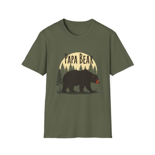 Papa Bär rustikal T-Shirt, perfekt für Vatertag, Papa, Geschenk - Bild 4 von 24