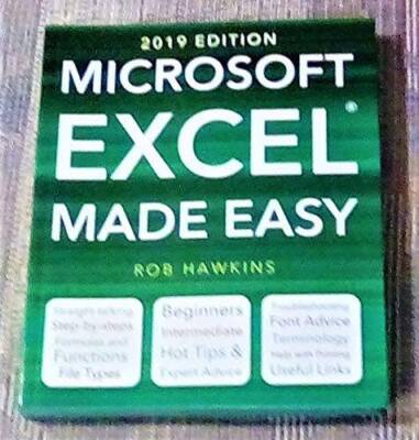 2019 EDITION MICROSOFT EXCEL MADE EASY - Paperback By ROB HAWKINS - GOOD