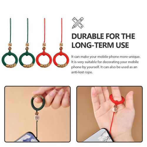 4 Pcs Longe De Boucle Anculaire Antidérapante Sangle Suspendue Au Téléphone - Zdjęcie 11 z 12